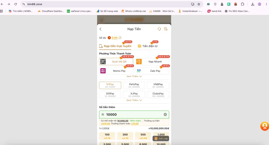 Kiem tra lich su giao dich nap rut tai Kim88 Kiem tra lich su giao dich nap rut tai Kim88